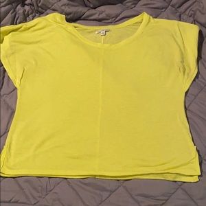 AEO Bright Yellow Short Sleeve Shirt